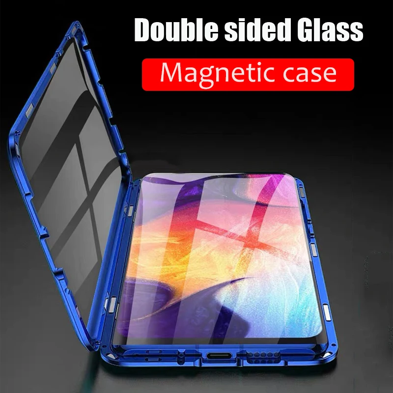 Magnetic Metal Case For Samsung Galaxy S10 Lite S9 S8 Plus Note 10 Pro 9 8 A7 2018 A50 A60 A70 Double Side tempered glass cover
Magnetic Metal Case For Samsung Galaxy S10 Lite S9 S8 Plus Note 10 Pro 9 8 A7 2018 A50 A60 A70 Double Side tempered glass cover