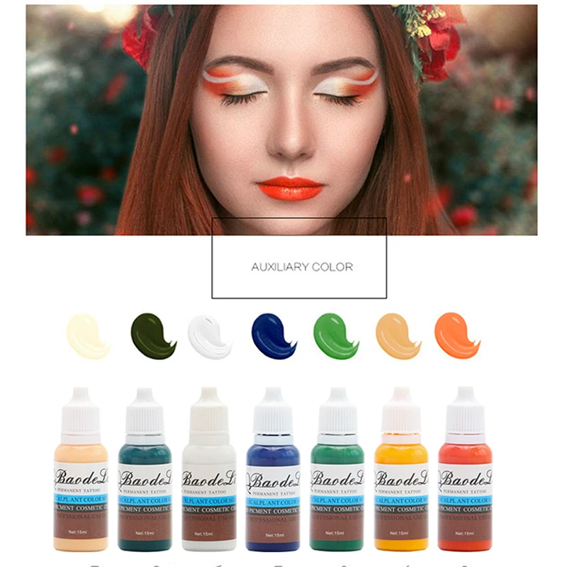 7 Color Set Permanent Makeup Eyebrow Inks Lips Eye Line Tattoo Color Microblading Pigment Eyebrow Tattoo Color Inks(15ML)ink
7 Color Set Permanent Makeup Eyebrow Inks Lips Eye Line Tattoo Color Microblading Pigment Eyebrow Tattoo Color Inks(15ML)ink