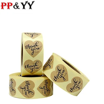 Heart Kraft Paper Thank You Sticker Golden Appreciation Seal Labels Tags Per Roll Adhesive Stickers for Envelope and Bag
Heart Kraft Paper Thank You Sticker Golden Appreciation Seal Labels Tags Per Roll Adhesive Stickers for Envelope and Bag