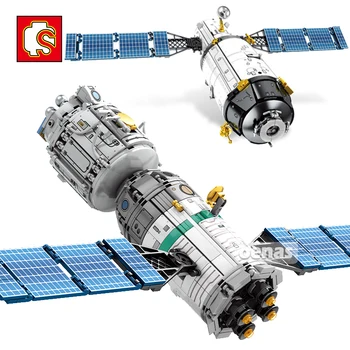 SEMBO MOC CASC Ideas Manned space platform Spaceship Shuttle Satellite Large Model DIY Building Blocks Toys Gifts For Children
SEMBO MOC CASC Ideas Manned space platform Spaceship Shuttle Satellite Large Model DIY Building Blocks Toys Gifts For Children