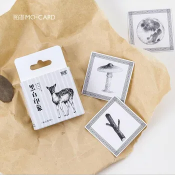 45 Pcs/box Black White Impression Album Paper Lable Stickers Crafts And Scrapbooking Decorative Lifelog Sticker Cute Stationery
45 Pcs/box Black White Impression Album Paper Lable Stickers Crafts And Scrapbooking Decorative Lifelog Sticker Cute Stationery