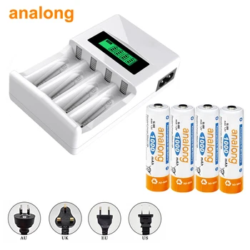 4pcs aaa rechargeable battery 1.2v 1000 aaa batteria ni-mh with a LCD battery charger for aa aaa nimh nicd 1.2v batteries
4pcs aaa rechargeable battery 1.2v 1000 aaa batteria ni-mh with a LCD battery charger for aa aaa nimh nicd 1.2v batteries