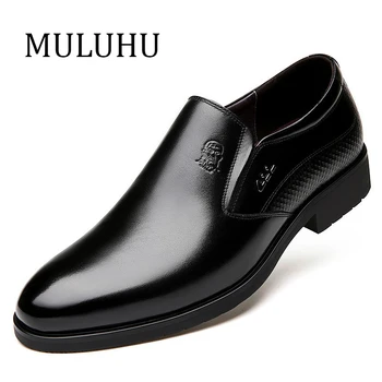 MULUHU Leather Shoes Men Dress Top Quality Slip On Fashion Oxfords Men Shoes Formal Wedding Loafers Male Casual Brand
MULUHU Leather Shoes Men Dress Top Quality Slip On Fashion Oxfords Men Shoes Formal Wedding Loafers Male Casual Brand