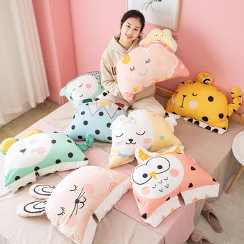 Cute plush stuffed animal 3D soft pillow cushion removable cartoon animal pillow sofa cushion pillow decorative ornament 
Cute plush stuffed animal 3D soft pillow cushion removable cartoon animal pillow sofa cushion pillow decorative ornament