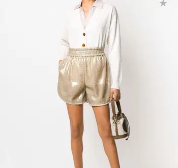 2020 Summer Designer Runway Women Sequins Waist Elastic Loose Elegant Holiday Shorts Lady Popular Top Fashion Party Clothes New
2020 Summer Designer Runway Women Sequins Waist Elastic Loose Elegant Holiday Shorts Lady Popular Top Fashion Party Clothes New