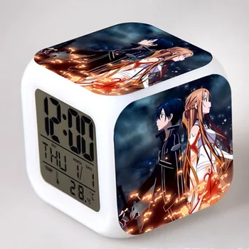 Sword Art Online Figma Alarm Clock Led Color Flash Touch Night Light Thermometer PVC Collection Model Toys
Sword Art Online Figma Alarm Clock Led Color Flash Touch Night Light Thermometer PVC Collection Model Toys