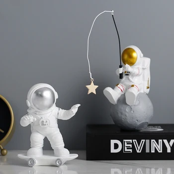 Astronaut Figurines Home Decoration For Living Room Fashion Spaceman Moon Sculpture Decorative Miniatures Cosmonaut Statues Gift
Astronaut Figurines Home Decoration For Living Room Fashion Spaceman Moon Sculpture Decorative Miniatures Cosmonaut Statues Gift