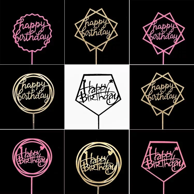 New Baking cake Insert Decor Party Decoration Square Circle Cake Topper Happy Birthday Dessert Baking Cake Decoration Plug-in
New Baking cake Insert Decor Party Decoration Square Circle Cake Topper Happy Birthday Dessert Baking Cake Decoration Plug-in