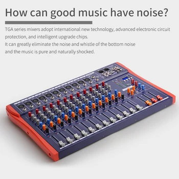 Tga12 level performance multi-functional professional mixer wireless Bluetooth connection USB LCD 48V phantom power supply 
Tga12 level performance multi-functional professional mixer wireless Bluetooth connection USB LCD 48V phantom power supply