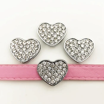 10PCS 10mm Hole Clear Crystal Heart Slide Charms Slide Beads DIY 10mm Bracelets Wristbands Pet Collar Belt Strap
10PCS 10mm Hole Clear Crystal Heart Slide Charms Slide Beads DIY 10mm Bracelets Wristbands Pet Collar Belt Strap