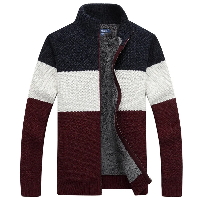 Mens Sweaters and Cardigans zipper Thicken Winter Sweater Men Pattern Striped Zipper Warm Outwear Jacket Wool Liner Cardigan Men
Mens Sweaters and Cardigans zipper Thicken Winter Sweater Men Pattern Striped Zipper Warm Outwear Jacket Wool Liner Cardigan Men
