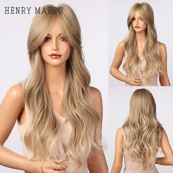 HENRY MARGU Long Middle Part Ombre Golden Blonde Ash Wavy Wigs with Bangs Cosplay Synthetic Wigs for Women Heat Resistant Fibre
HENRY MARGU Long Middle Part Ombre Golden Blonde Ash Wavy Wigs with Bangs Cosplay Synthetic Wigs for Women Heat Resistant Fibre