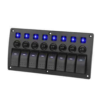 8 Gang Switch Panel Car Styling Waterproof 12V Car Auto Boat Marine Red Led Rocker Switch Panel Circuit Breakers with Fuse Blue 
8 Gang Switch Panel Car Styling Waterproof 12V Car Auto Boat Marine Red Led Rocker Switch Panel Circuit Breakers with Fuse Blue
