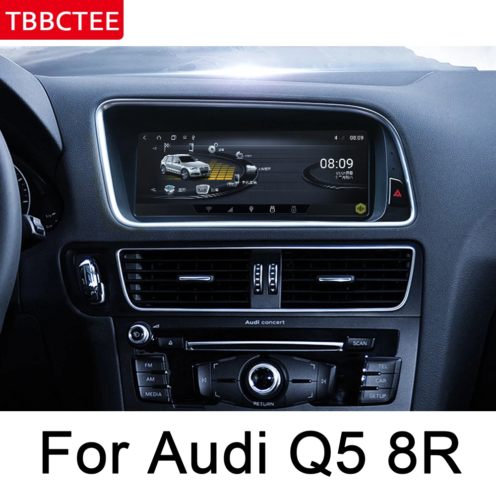 Для Audi Q5 8R 2008 ~ 2017 MMI Android автомобильный мультимедийный плеер GPS навигация карта