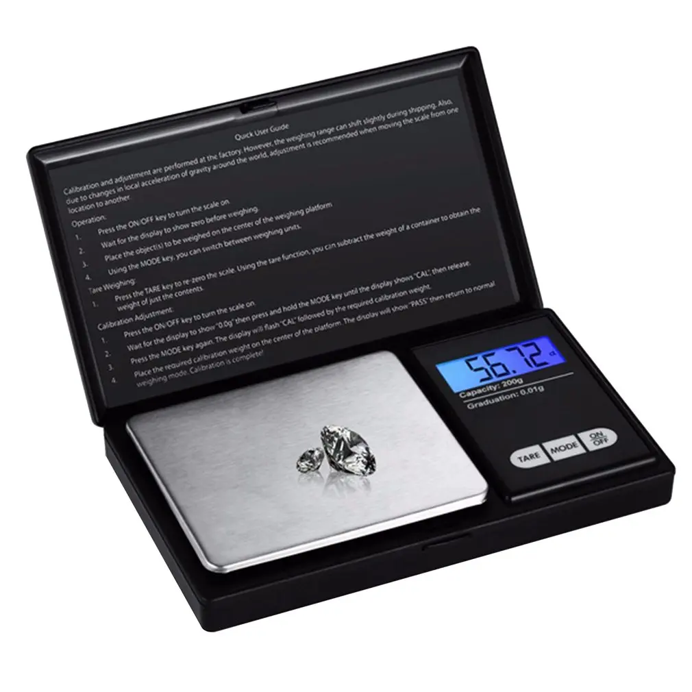 New Electronic Scale Gold Medicinal Measuring Scale Precision Jewelry Scale Digital Weighing Grams Scale 500g/0.01g 200g/0.01g
New Electronic Scale Gold Medicinal Measuring Scale Precision Jewelry Scale Digital Weighing Grams Scale 500g/0.01g 200g/0.01g