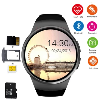 KW18 Bluetooth Smart Watch Fitness Tracker Support SIM TF Card Smartwatch Heart Rate Monitoring Blood Pressure Sport Smart Watch
KW18 Bluetooth Smart Watch Fitness Tracker Support SIM TF Card Smartwatch Heart Rate Monitoring Blood Pressure Sport Smart Watch