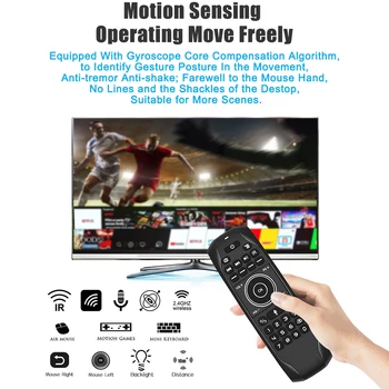 2.4G Air Mouse Wireless Keyboard Backlit Voice Control 6-Axis Motion Sensing Backlight RU Version for Smart TV Android TV BOX PC
2.4G Air Mouse Wireless Keyboard Backlit Voice Control 6-Axis Motion Sensing Backlight RU Version for Smart TV Android TV BOX PC