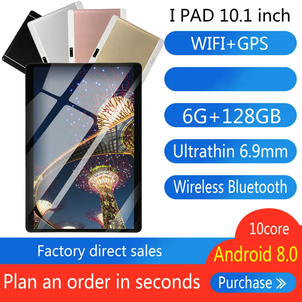 2020 new Android Tablet 6G+128GB Android 8.0 WiFi Tablet PC Dual SIM Dual Camera Bluetooth 4G WiFi Call Phone Tablet Gifts
2020 new Android Tablet 6G+128GB Android 8.0 WiFi Tablet PC Dual SIM Dual Camera Bluetooth 4G WiFi Call Phone Tablet Gifts