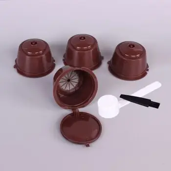4Pcs Reusable Coffee Capsule Filter Cup Coffee Capsule Filters For Nespresso Dolce Gusto With Spoon&Brush Kitchen Accessories
4Pcs Reusable Coffee Capsule Filter Cup Coffee Capsule Filters For Nespresso Dolce Gusto With Spoon&Brush Kitchen Accessories