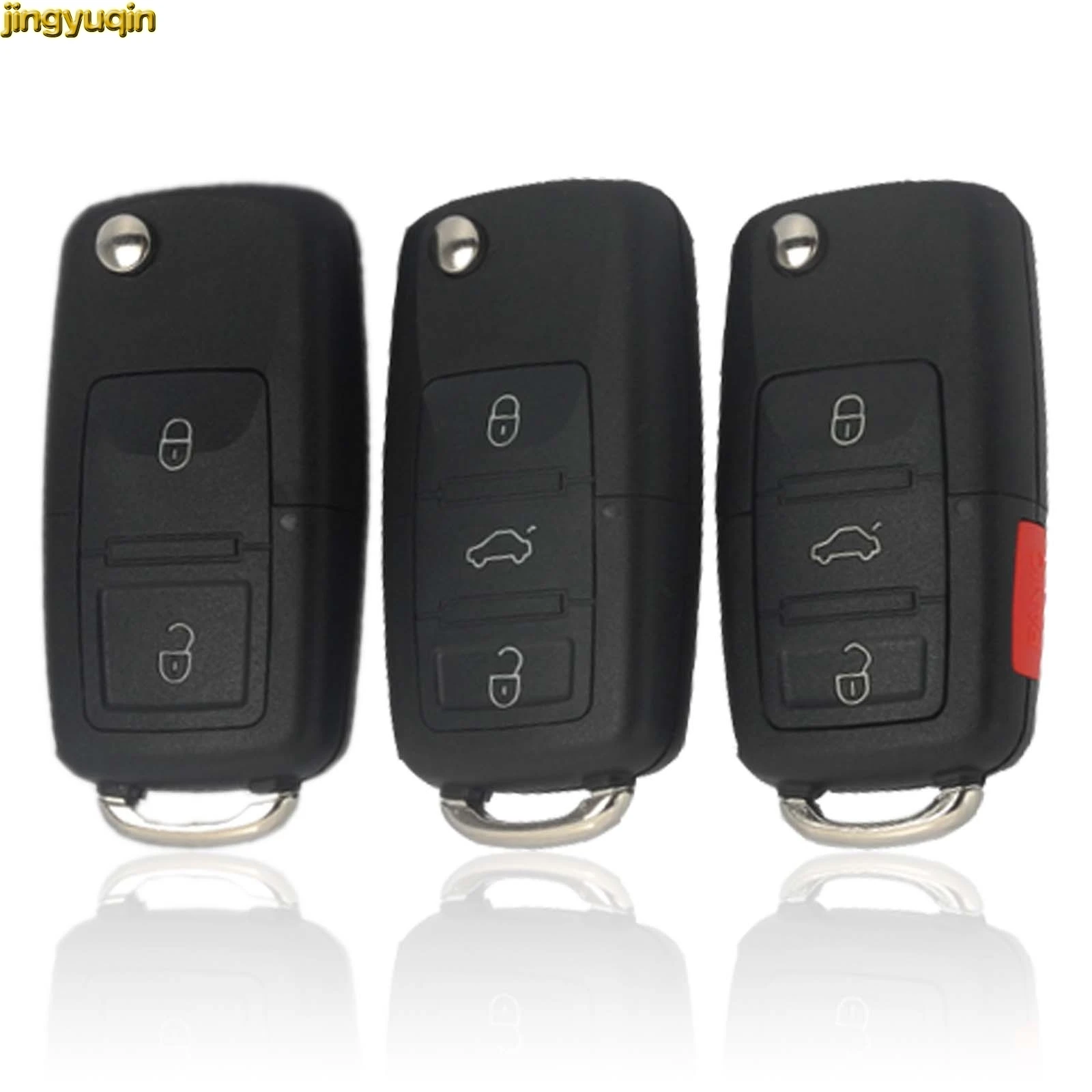 jingyuqin Remote Flip Car Key Shell For Volkswagen VW Jetta Passat Polo B5 B6 Golf 7 Touran Bora Beetle Skoda Seat 2/3/4 Button 
jingyuqin Remote Flip Car Key Shell For Volkswagen VW Jetta Passat Polo B5 B6 Golf 7 Touran Bora Beetle Skoda Seat 2/3/4 Button