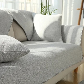 Solid Color Sofa Cover Sofa Cushion Non-slip Fabric Winter Cotton and Linen Cushion Combination Living Room Sofa Cover
Solid Color Sofa Cover Sofa Cushion Non-slip Fabric Winter Cotton and Linen Cushion Combination Living Room Sofa Cover