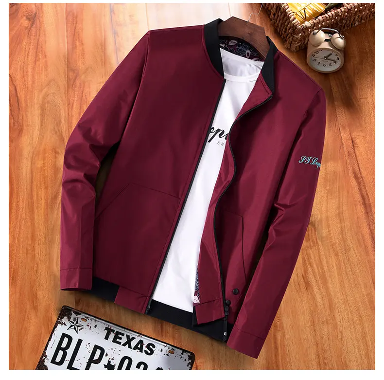5XL Mens Jacket Autumn Bomber Jacket Coat Male Korean Japan Style Jacket Stand Baseball Collar Fashion Brand Hip Hop Streetwear 16