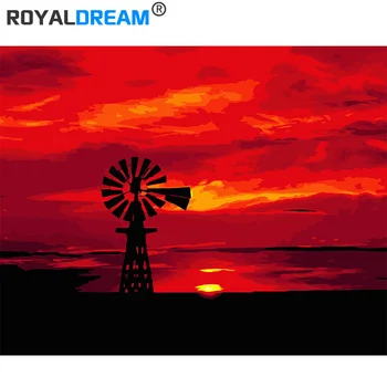 ROYALDREAM Cloud windmill Painting By Numbers Handpainted Canvas Painting Home Wall Art Picture For Living Room Unique Gift
ROYALDREAM Cloud windmill Painting By Numbers Handpainted Canvas Painting Home Wall Art Picture For Living Room Unique Gift