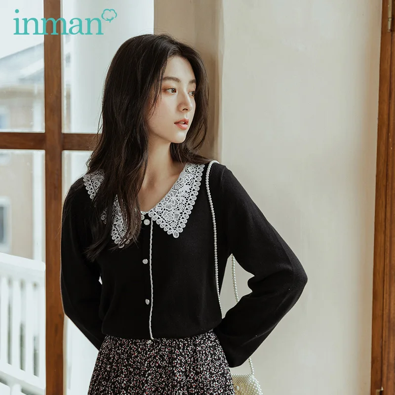INMAN 2020 Autumn New Arrival Retro Style Hollow Out Flower Lapel Sleeve Cuffs Pullover Sweater
INMAN 2020 Autumn New Arrival Retro Style Hollow Out Flower Lapel Sleeve Cuffs Pullover Sweater