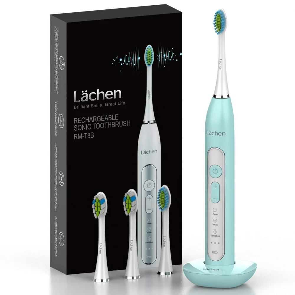 Electric Toothbrush Sonic toothbrush with 4 brush heads and timer 3 modes 3 vibration levels for oral care with travel bag
Electric Toothbrush Sonic toothbrush with 4 brush heads and timer 3 modes 3 vibration levels for oral care with travel bag
