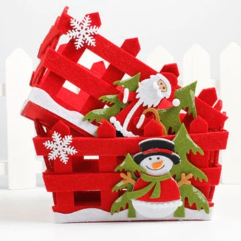 DIY Christmas Candy Fruits Storage Non-woven Basket Container Box For Home Party Decor Xmas Gift
DIY Christmas Candy Fruits Storage Non-woven Basket Container Box For Home Party Decor Xmas Gift