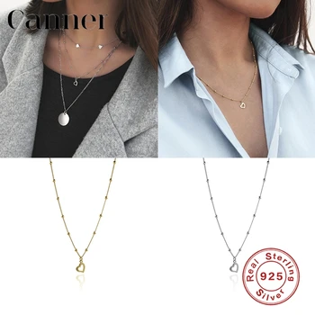 Canner 925 Sterling Silver Pendant Necklaces Star Heart Beads Chain Clavicle Choker Necklace For Women Fine Jewelry collares W4 
Canner 925 Sterling Silver Pendant Necklaces Star Heart Beads Chain Clavicle Choker Necklace For Women Fine Jewelry collares W4