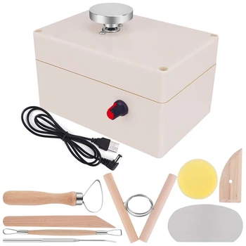 AYHF-Pottery Wheel, USB Pottery Machine with Pottery Shaping Tools, Pottery Wheel Mini Clay Making Pottery Machine Ceramic
AYHF-Pottery Wheel, USB Pottery Machine with Pottery Shaping Tools, Pottery Wheel Mini Clay Making Pottery Machine Ceramic