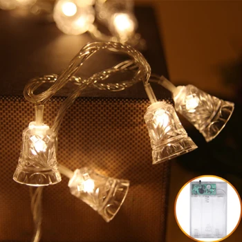 40 LED Bell String Lights 5M Christmas Tree Decoration Fairy Lights AA Battery Powered Festivals Lantern For Wedding Party Gift
40 LED Bell String Lights 5M Christmas Tree Decoration Fairy Lights AA Battery Powered Festivals Lantern For Wedding Party Gift
