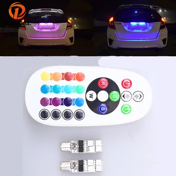 POSSBAY Universal RGB 6/12 LED Controller RGB T10 194 168 W5W Panel Reading Light Clearance Light Lamp Bulb With Remote Control
POSSBAY Universal RGB 6/12 LED Controller RGB T10 194 168 W5W Panel Reading Light Clearance Light Lamp Bulb With Remote Control