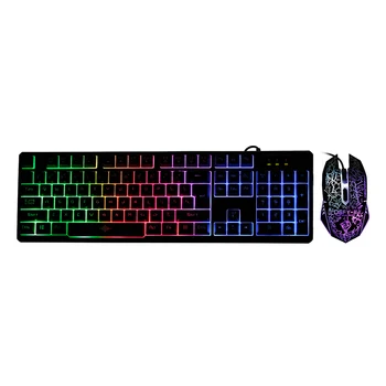 Arealer USB Wired Gaming Keyboard and Mouse Combo Waterproof Rainbow Backlit 2000DPI for PC Computer Home Office
Arealer USB Wired Gaming Keyboard and Mouse Combo Waterproof Rainbow Backlit 2000DPI for PC Computer Home Office