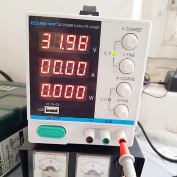 30V 10A new PS-3010DF 4-bit display laboratory DC power supply adjustable USB charging repair switch power supply
30V 10A new PS-3010DF 4-bit display laboratory DC power supply adjustable USB charging repair switch power supply