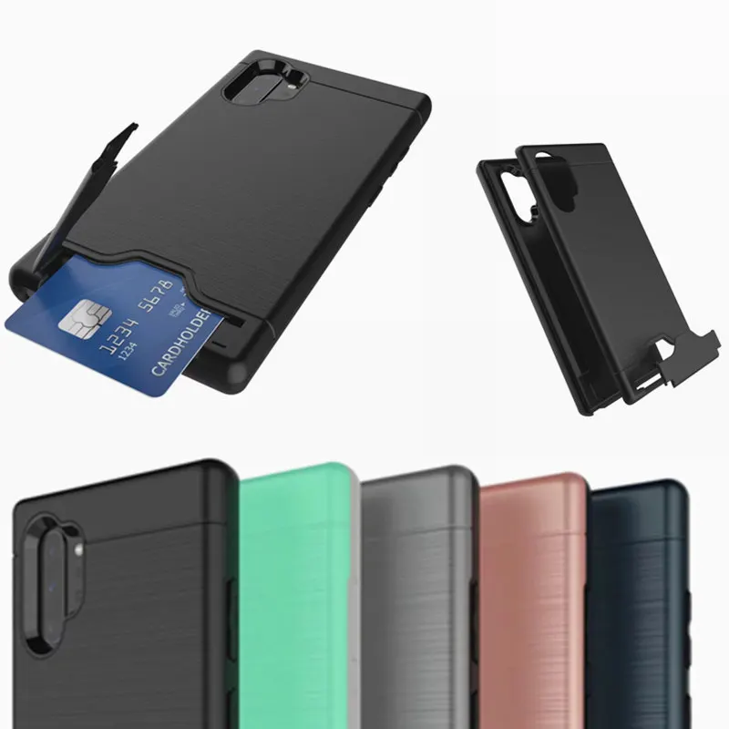 Slide Card Holder Phone Case For Samsung Galaxy Note 10 + plus Hybrid Armor Shockproof TPU Cover For Note10 Note 10 pro Coque
Slide Card Holder Phone Case For Samsung Galaxy Note 10 + plus Hybrid Armor Shockproof TPU Cover For Note10 Note 10 pro Coque