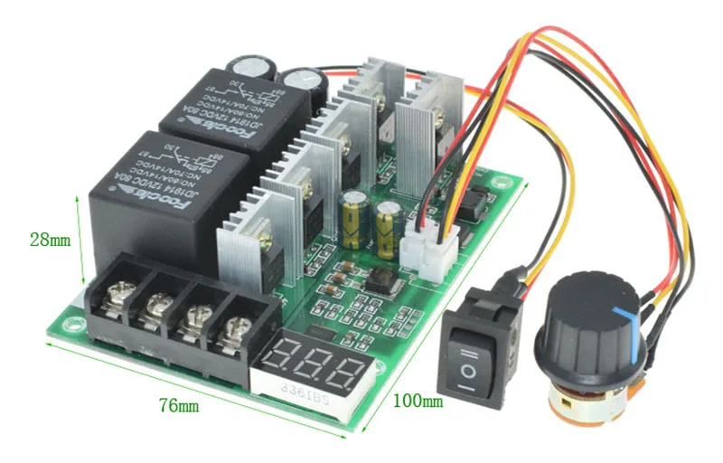 DC PWM Motor Governor Promise Brush Forward and Reverse Switch Digital Display Positioning Module 12V24V36V48 | Электронные