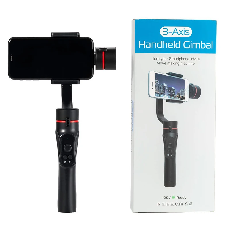 H2 3 Axis USB Charging Video Record Support Universal Adjustable Direction Handheld Gimbal Smartphone Stabilizer Vlog Live
H2 3 Axis USB Charging Video Record Support Universal Adjustable Direction Handheld Gimbal Smartphone Stabilizer Vlog Live