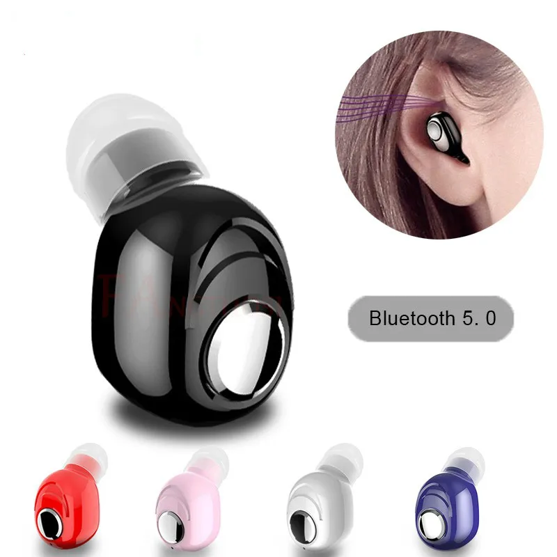 Mini Wireless Bluetooth Earphone V5.0 Stereo in-ear Headset with Mic Sports Running Earbuds Earphones for Android IOS
Mini Wireless Bluetooth Earphone V5.0 Stereo in-ear Headset with Mic Sports Running Earbuds Earphones for Android IOS