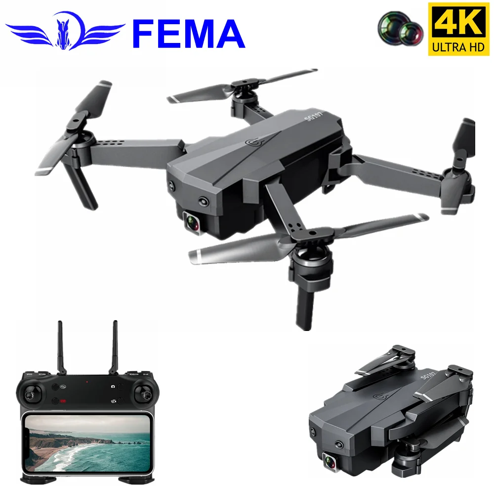 FEMA Mini Drone with 4K WIFI FPV HD Dual Camera Optical Flow Foldable Quadcopter Rc Dron Gesture Control Kids Toy Gift VS E58
FEMA Mini Drone with 4K WIFI FPV HD Dual Camera Optical Flow Foldable Quadcopter Rc Dron Gesture Control Kids Toy Gift VS E58