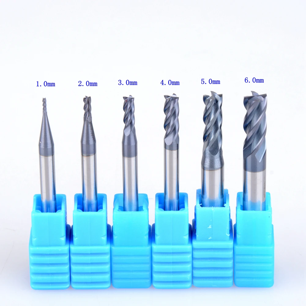6Pcs HRC45 1-6mm Four Flutes Micro Solid Carbide Face End Mill CNC Milling Cutter Bits For Steel Milling
6Pcs HRC45 1-6mm Four Flutes Micro Solid Carbide Face End Mill CNC Milling Cutter Bits For Steel Milling