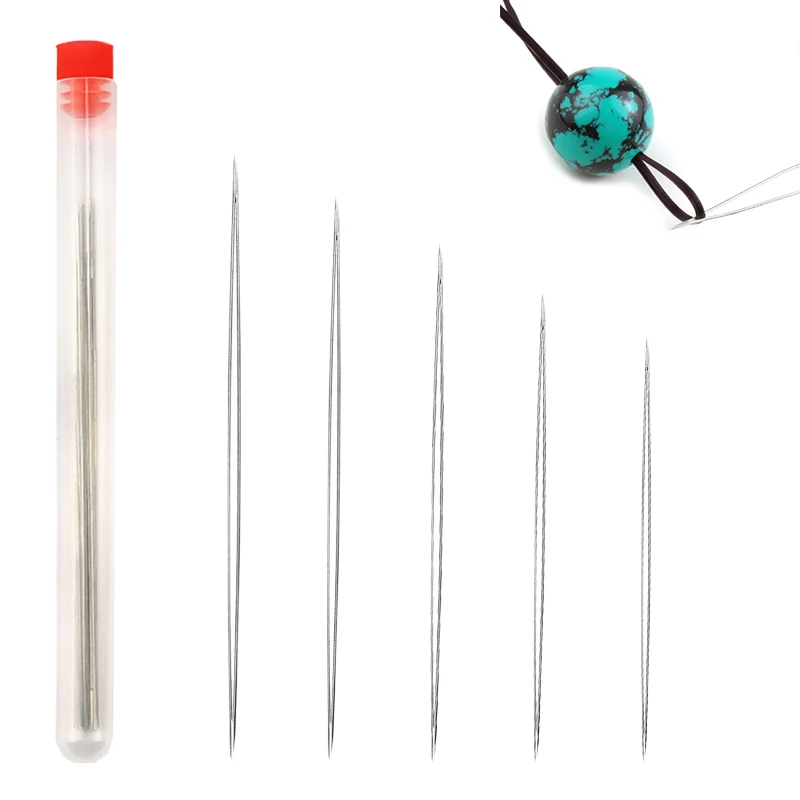 10pcs stainless steel Big Eye Curved Beading Needles Easy Jewelry Making Tools for beads and pearls Thread String Cord 5 sizes
10pcs stainless steel Big Eye Curved Beading Needles Easy Jewelry Making Tools for beads and pearls Thread String Cord 5 sizes