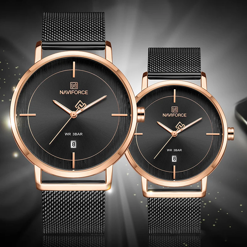 New NAVIFORCE Top Luxury Brand Lovers Watches Quartz Simple Men Women Set Couple Watch Waterproof Ladies Clock Relogio Masculino
New NAVIFORCE Top Luxury Brand Lovers Watches Quartz Simple Men Women Set Couple Watch Waterproof Ladies Clock Relogio Masculino