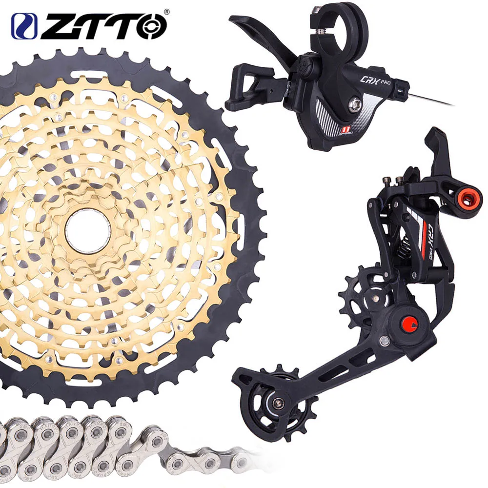 ZTTO 11 Speed 9T MTB XD Shifter Group Set Mountain Bike 1*11S Long Cage 11speed Bicycle Cassette Chain and rear Derailleur
