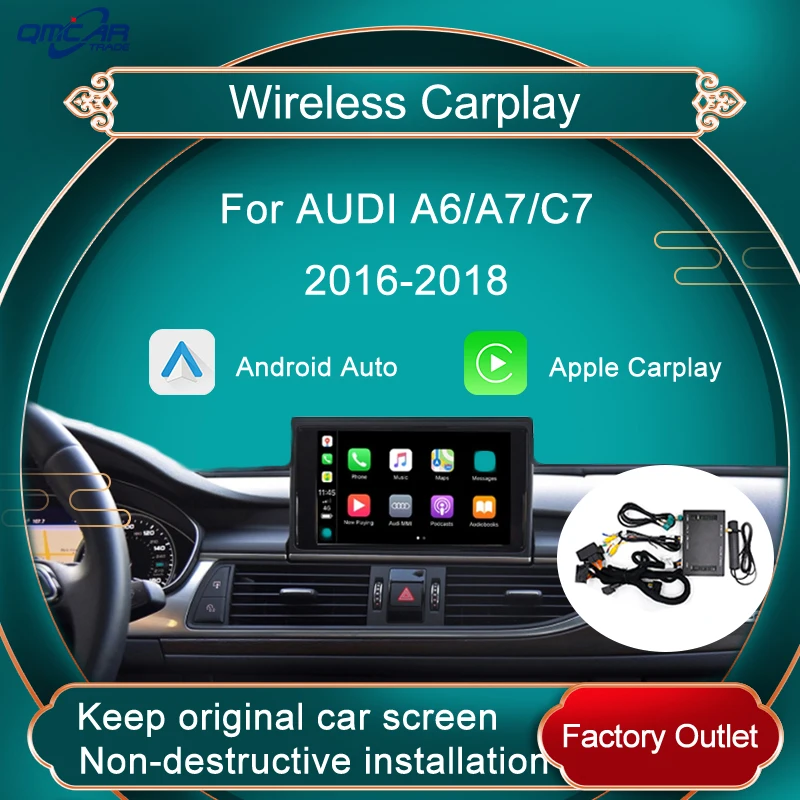 Wireless Carplay Car Multimedia Player For Audi A6 A7 C7 2016-2018 Android Auto Multimedia Box Mirror Decoder
Wireless Carplay Car Multimedia Player For Audi A6 A7 C7 2016-2018 Android Auto Multimedia Box Mirror Decoder