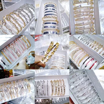 30 Pcs/lot fashion women classical alloy zircon bangles lot luxury women alloy bangles jewelry wholesale 1029-51 
30 Pcs/lot fashion women classical alloy zircon bangles lot luxury women alloy bangles jewelry wholesale 1029-51