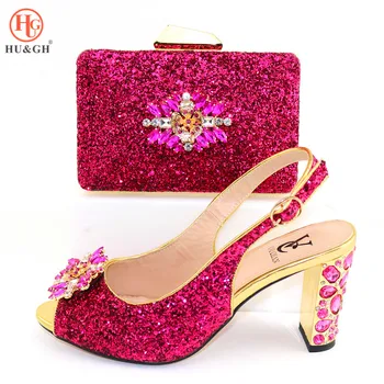 2020 Italy New Arrival Lady Fuchsia Shoes And Bag Set For Party Sexy Women High Heels Shoes African Women Shoes Matching A BAG 
2020 Italy New Arrival Lady Fuchsia Shoes And Bag Set For Party Sexy Women High Heels Shoes African Women Shoes Matching A BAG