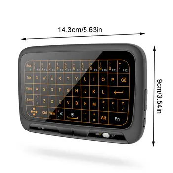 H18 2.4GHz Wireless Mini Keyboard with Whole Panel Touchpad for Computer/Laptop K1AB
H18 2.4GHz Wireless Mini Keyboard with Whole Panel Touchpad for Computer/Laptop K1AB