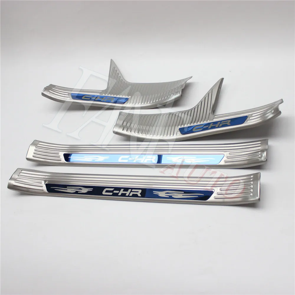 Stainless Steel Inner Door Sill Scuff Plate Guard Sills Protector Trim For CHR C-HR 2016-2019
Stainless Steel Inner Door Sill Scuff Plate Guard Sills Protector Trim For CHR C-HR 2016-2019